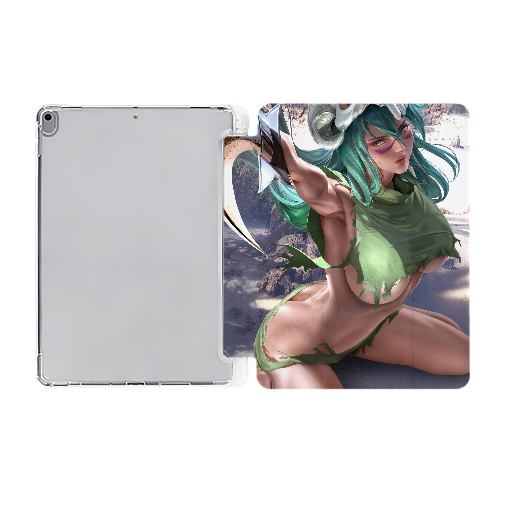 （画像用） ブリーチ BLEACH IPad ケース ペン収納付き 三つ折りスタンド PUレザー×シリコン 対応機種9.5/10.5/10.9インチ